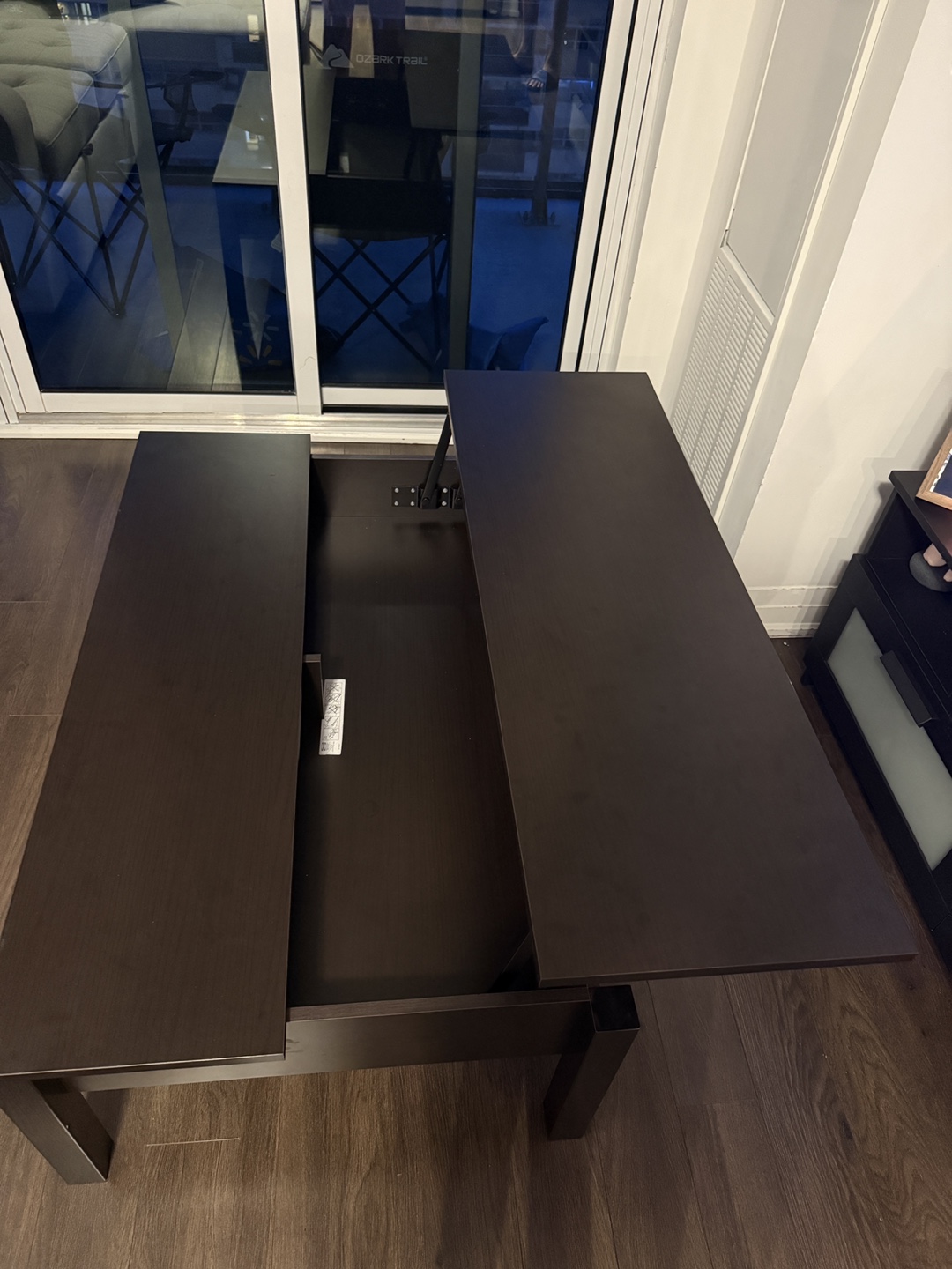 IKEA Dark Brown Lift Top Coffee Table - photo 3
