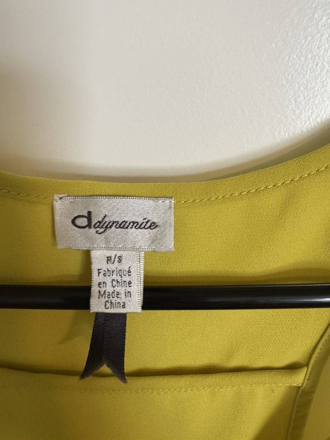 Dynamite Yellow Tank Top - Size P/S - photo 2
