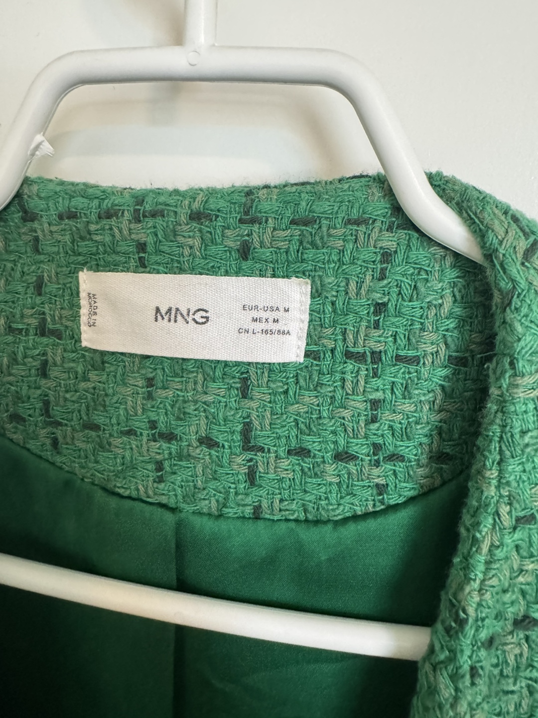 MNG Green Tweed Blazer - Size M - photo 2