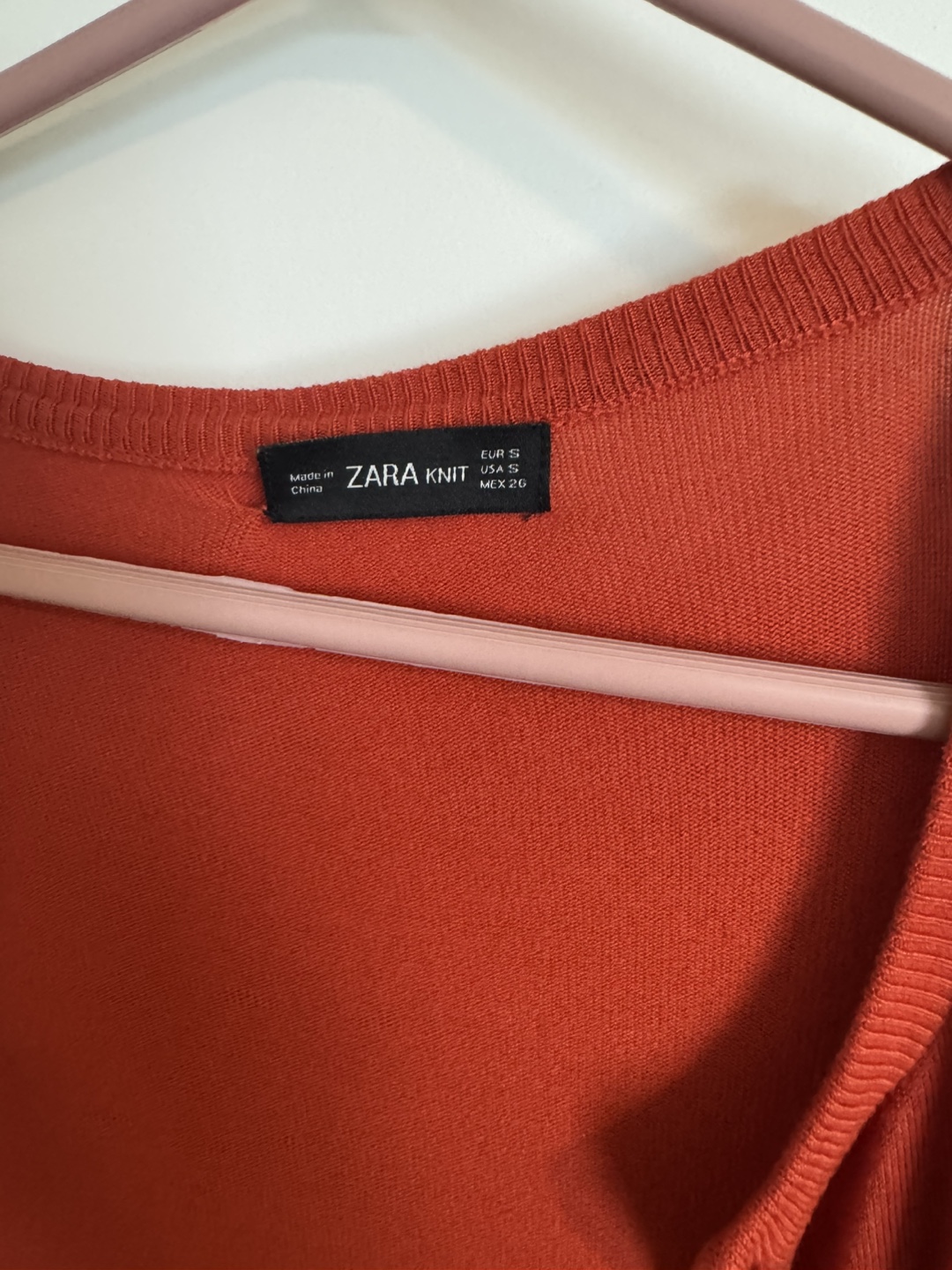 Zara Knit Cardigan - Size S - Orange - photo 3