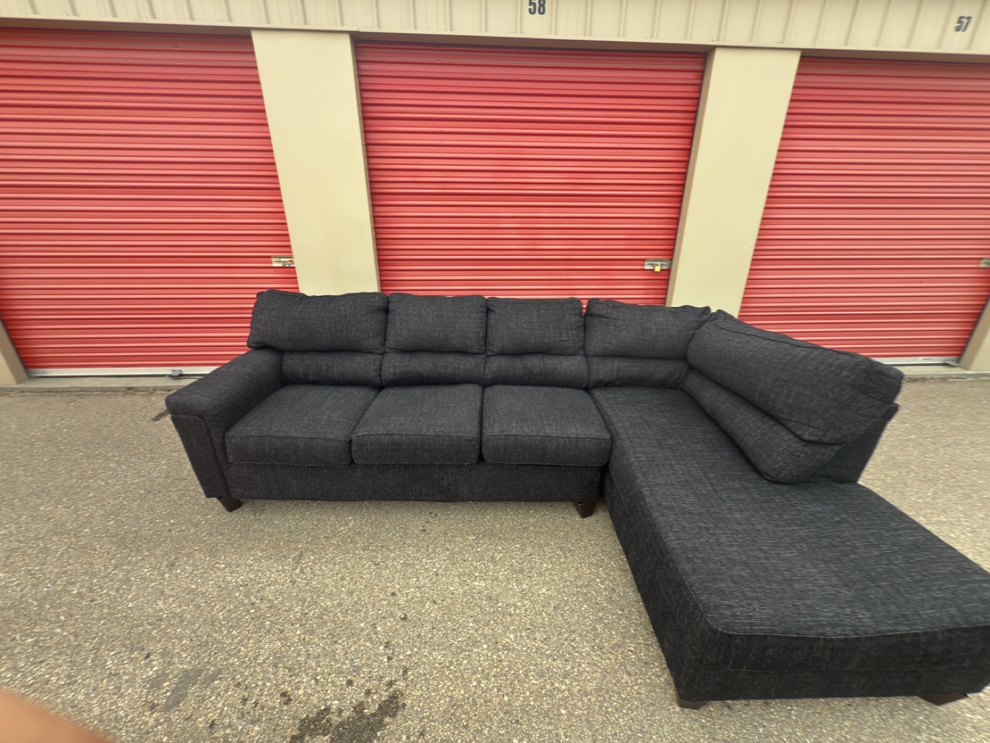 Black Sectional Sofa - photo 2