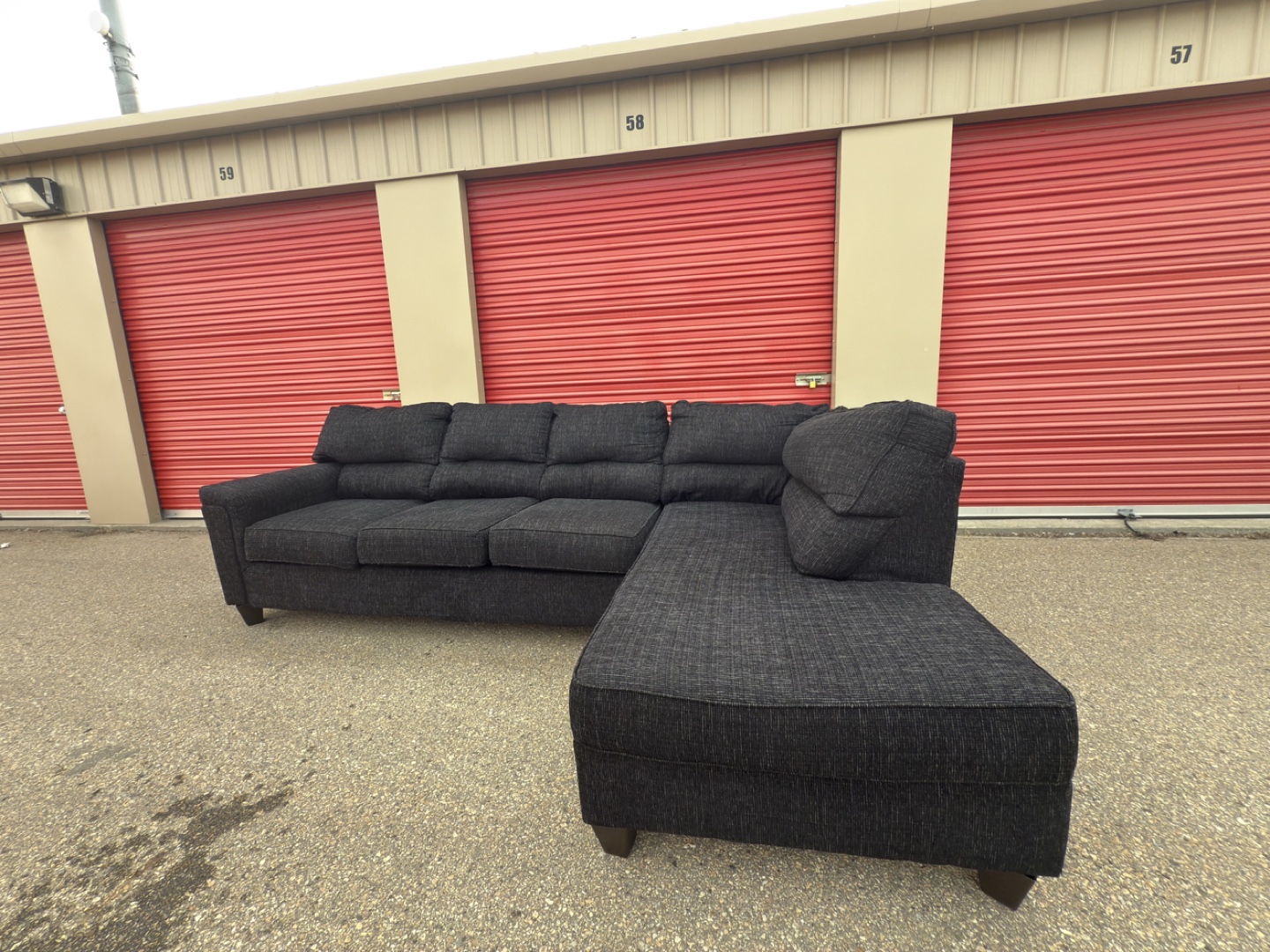 Black Sectional Sofa - photo 4