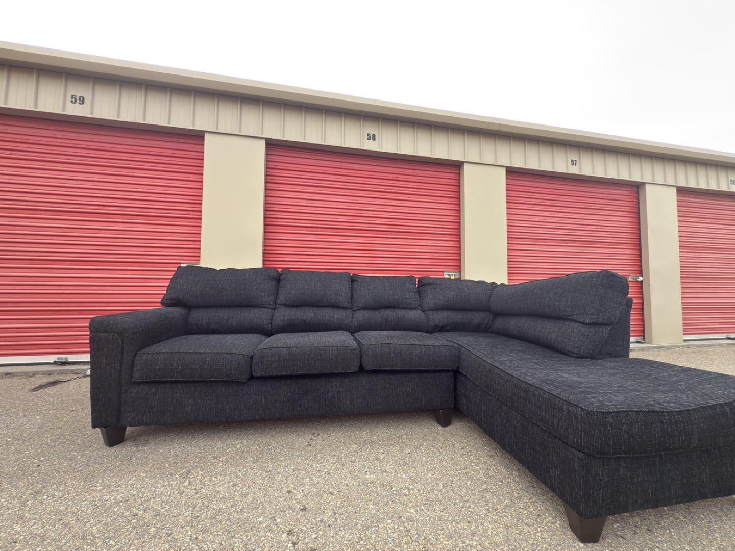 Black Sectional Sofa - photo 5