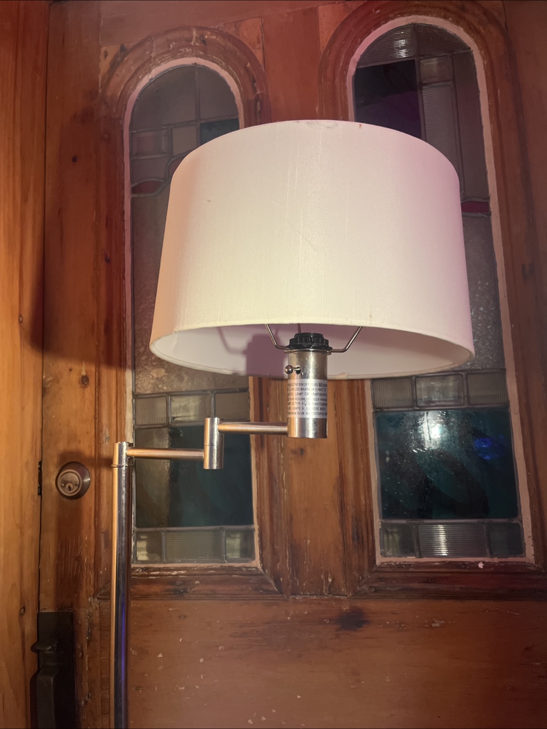 Adjustable Floor Lamp - White Shade - photo 3