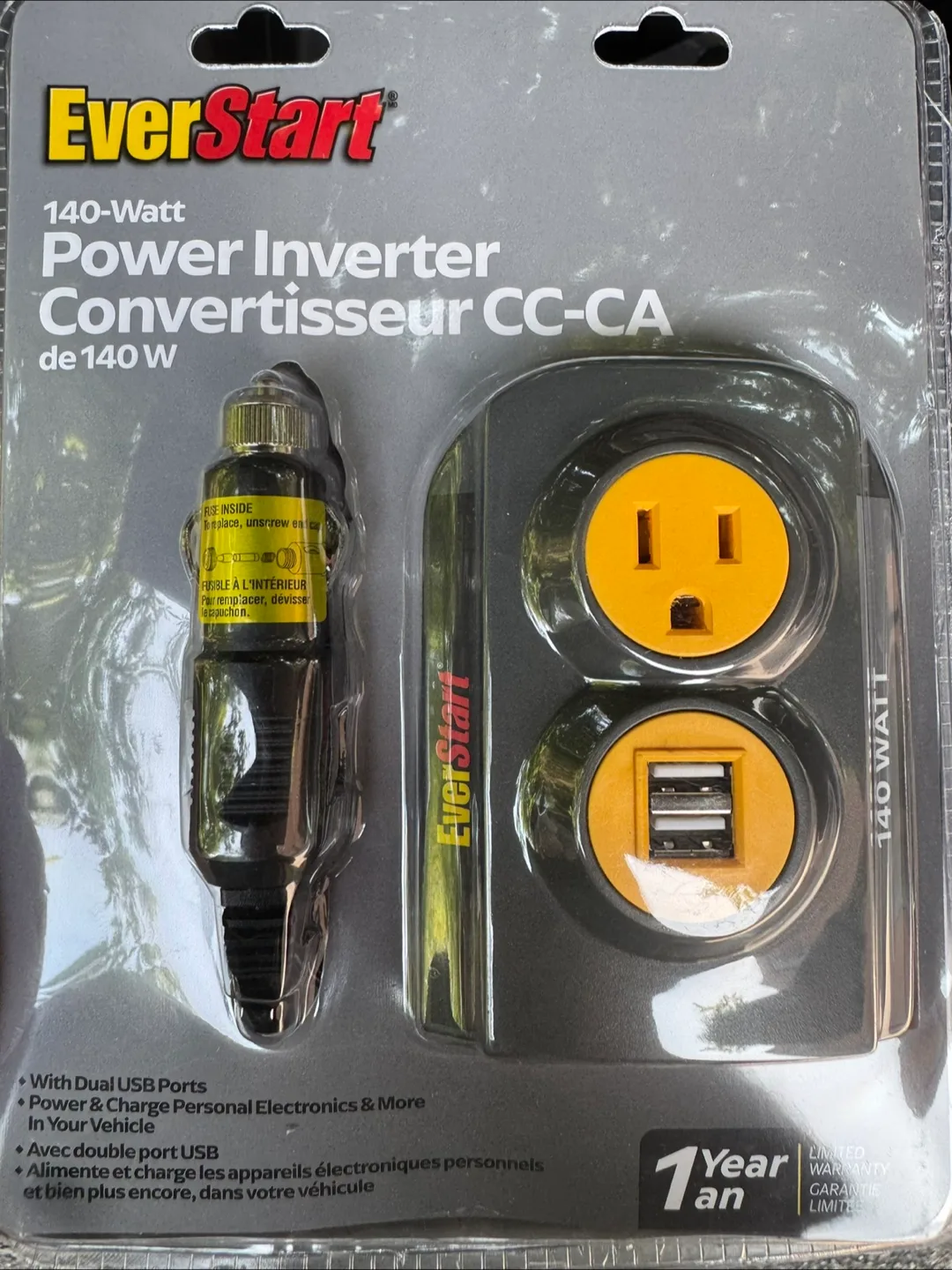 EverStart 140-Watt Power Inverter CC-CA thumbnail