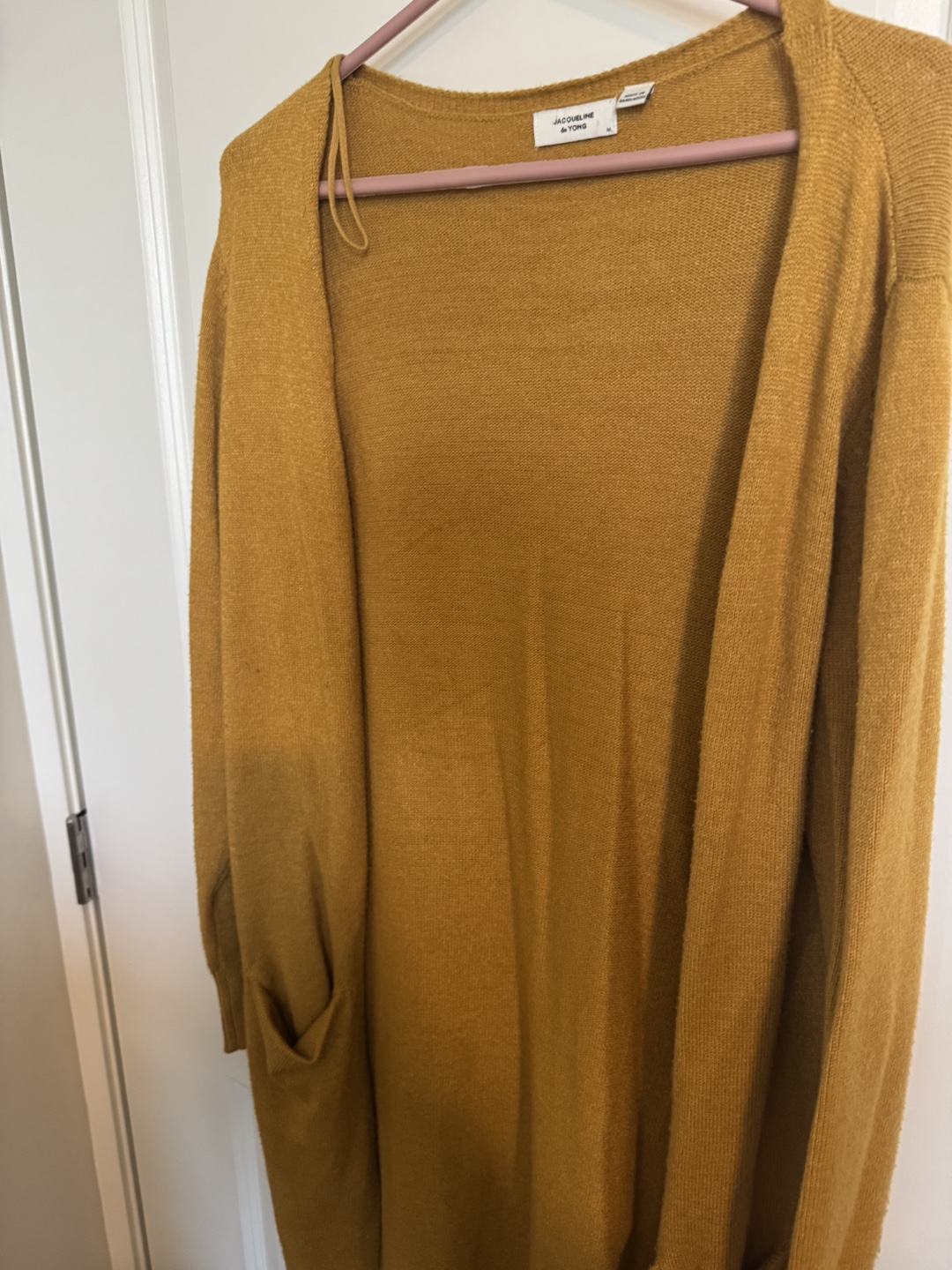 Jacqueline de Yong Mustard Cardigan - Size M