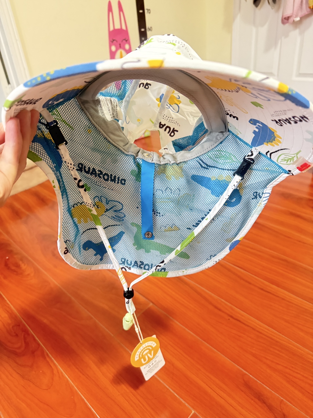 Dinosaur Print Sun Hat - Size M (52-56cm)