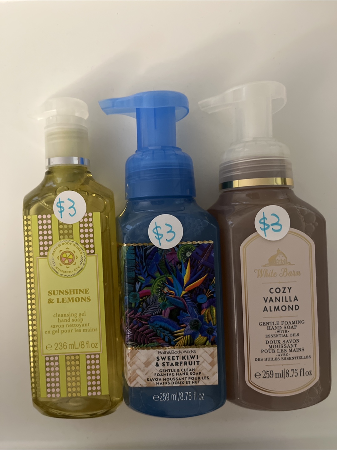 Bath & Body Works Hand Soaps - 3 Scents
