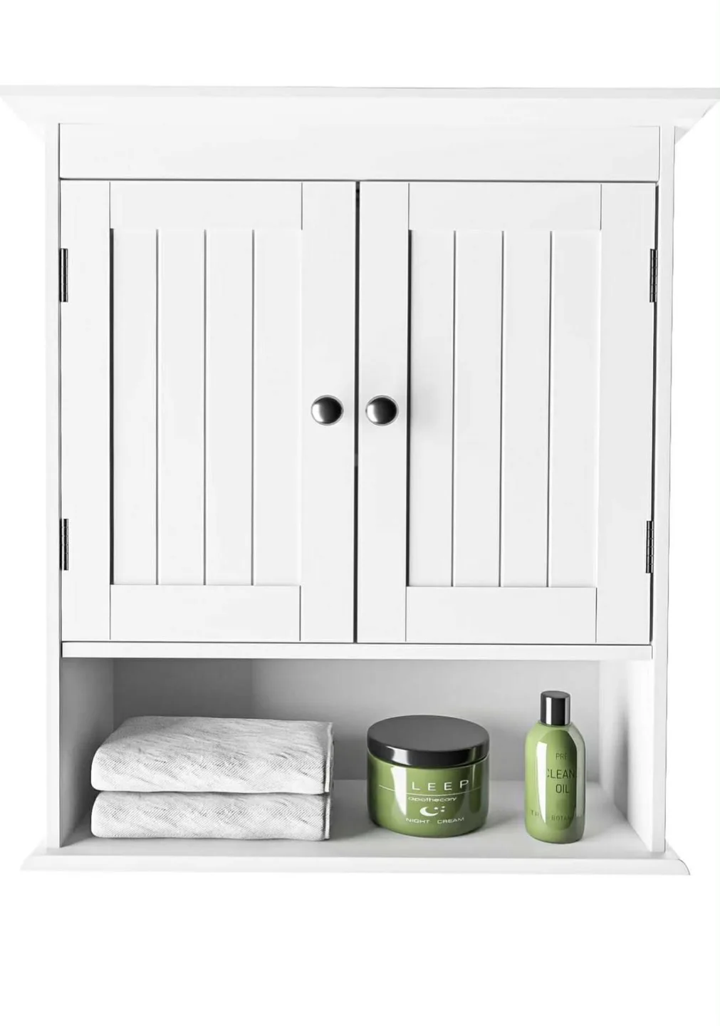 White Wall Mounted Bathroom Cabinet thumbnail