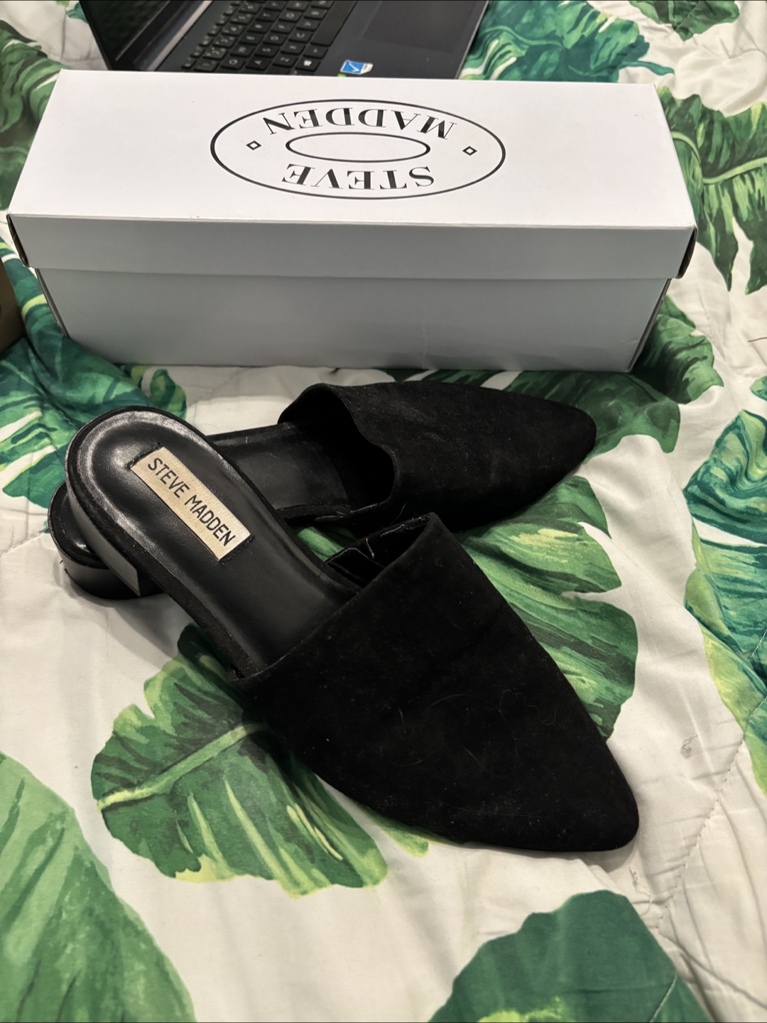 Steve Madden Calyce1 Black Mule Shoe - Size 8.5 - photo 2