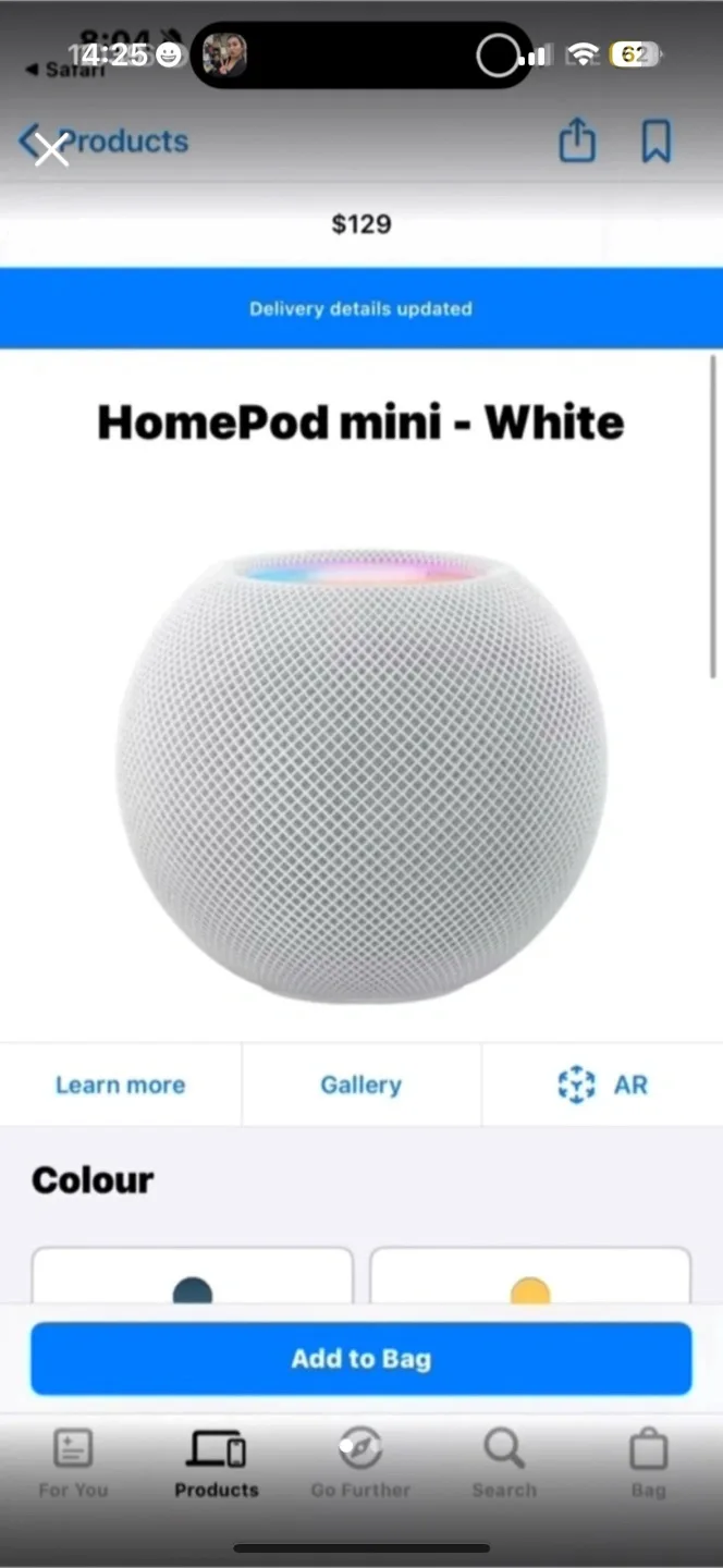 Apple HomePod Mini - White thumbnail