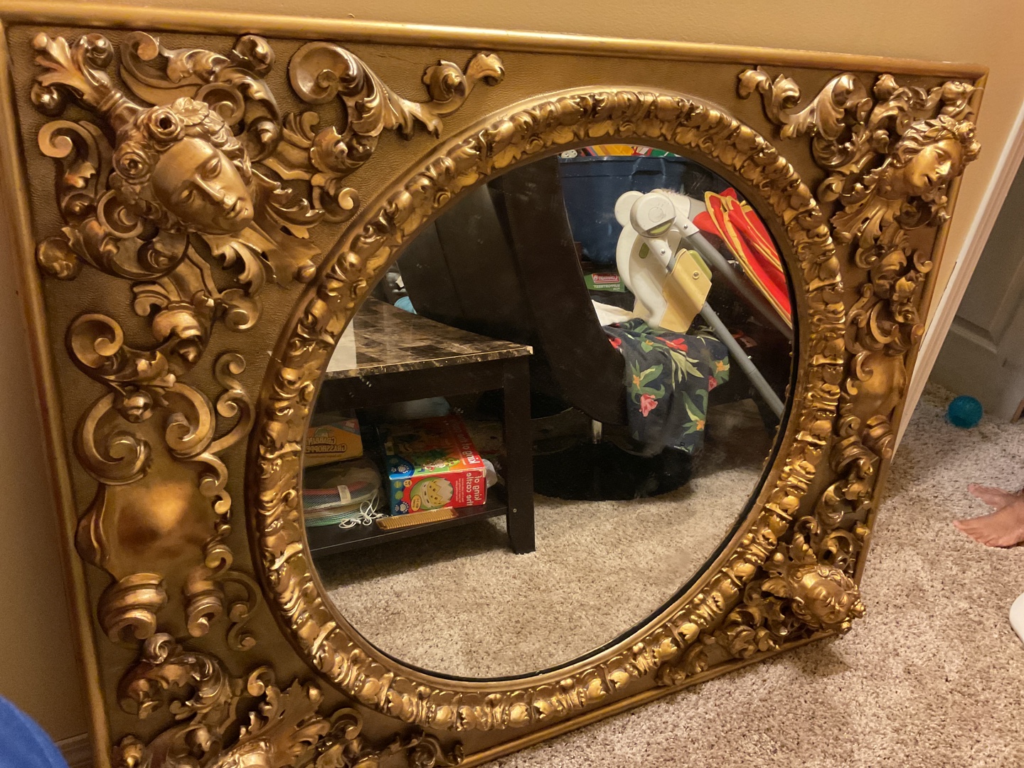 Ornate Gold Framed Mirror