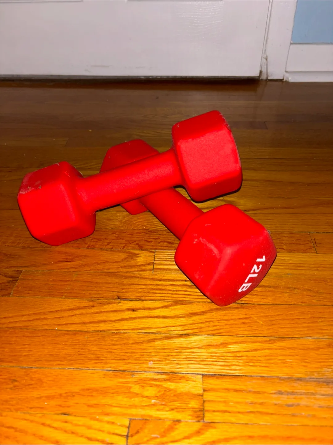 Pair of 12lb Red Dumbbells image indicator(2)