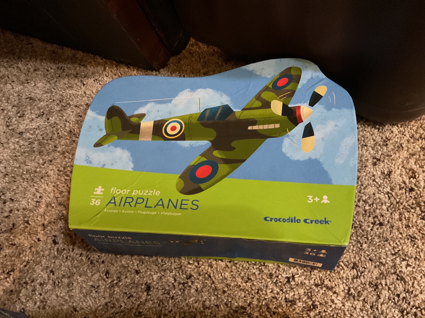 Crocodile Creek 36-Piece Airplanes Floor Puzzle - 3+