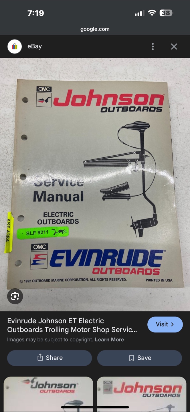 Johnson Electric Outboard Motor - photo 4