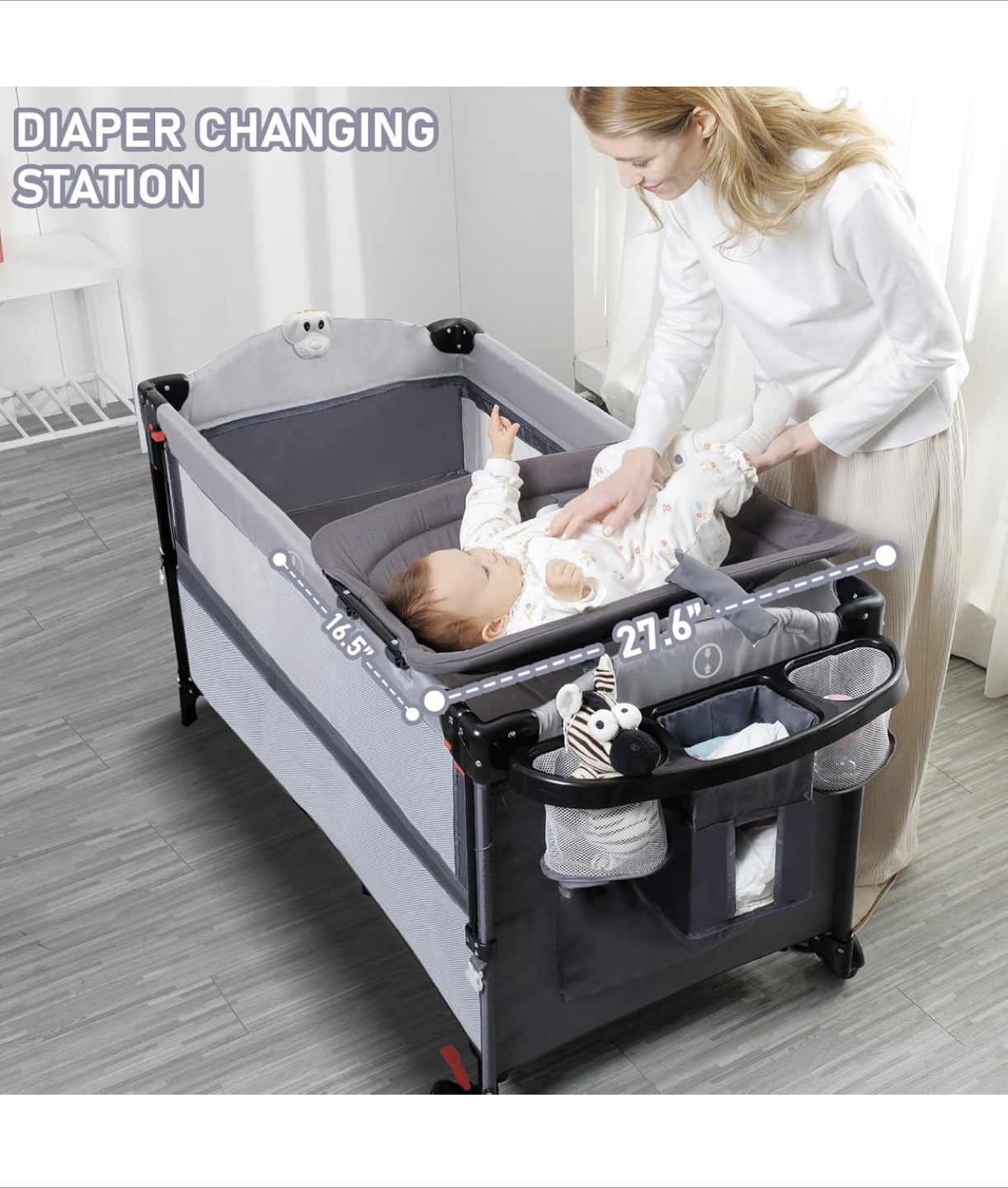 Baby Playard/Bassinet with Changing Station - photo 2