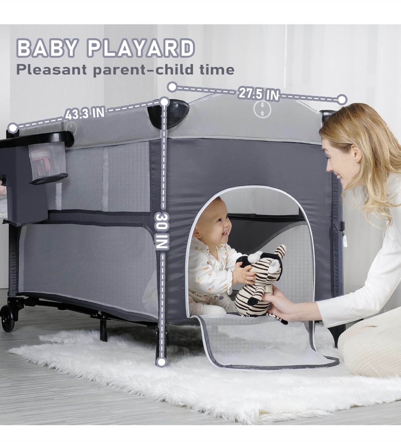 Baby Playard/Bassinet with Changing Station - photo 4