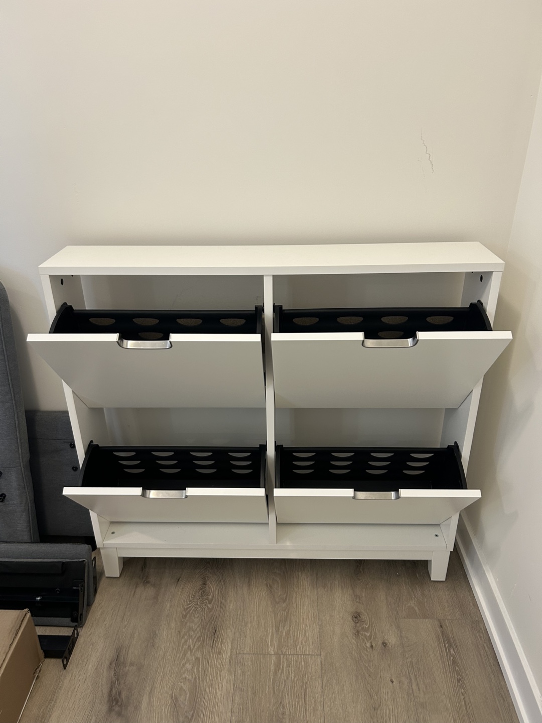 IKEA White Shoe Cabinet - photo 2