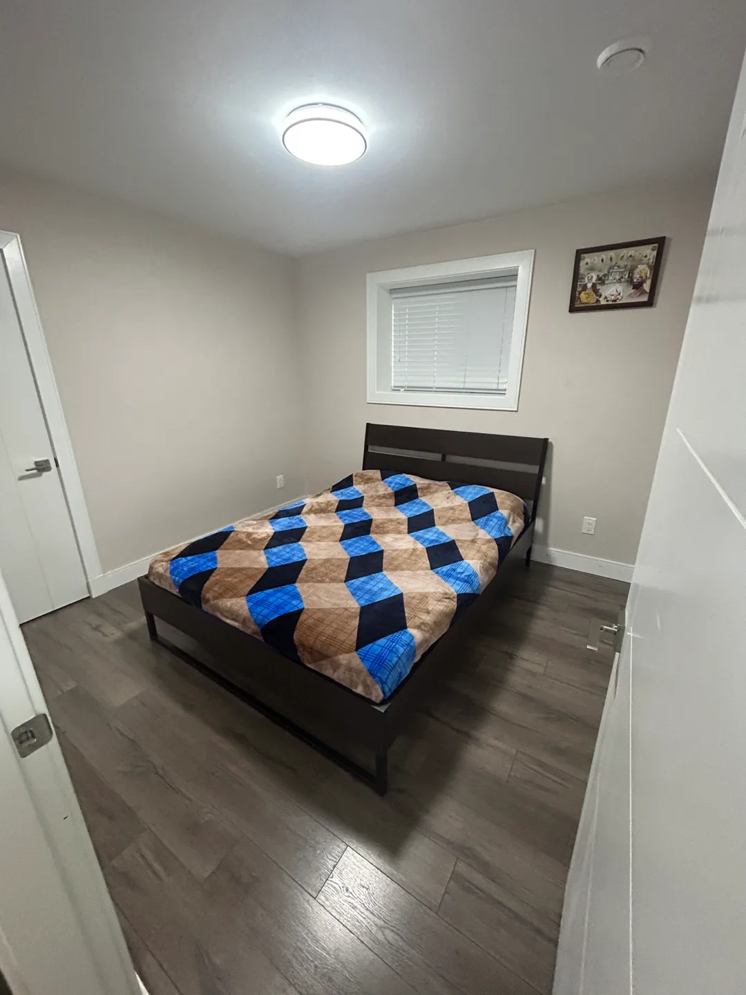 Queen Size Bed Frame with mattress thumbnail
