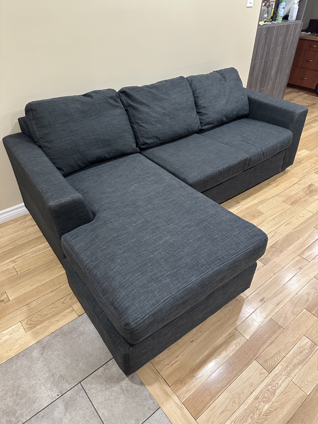Grey Sectional Sofa with Adjustable Chaise (CAN DELIVER) - photo 2