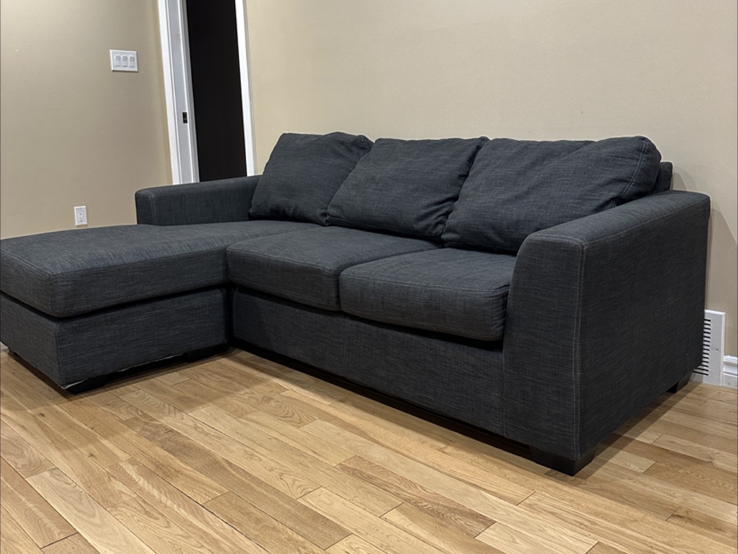 Grey Sectional Sofa with Adjustable Chaise (CAN DELIVER) - photo 3