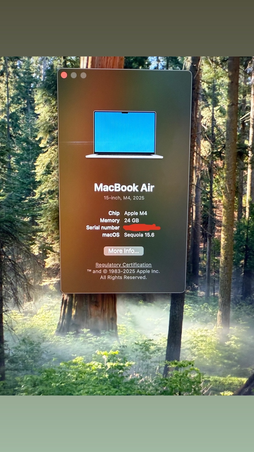 MacBook Air M4 15”– (24GB Unified Memory 1TB storage) - photo 3