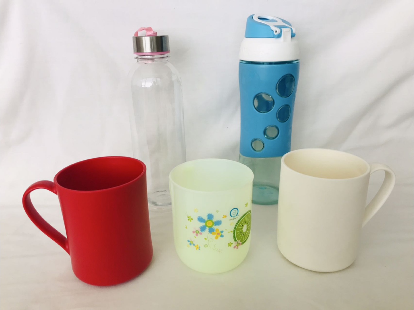 Plastic Mugs and Water Bottles