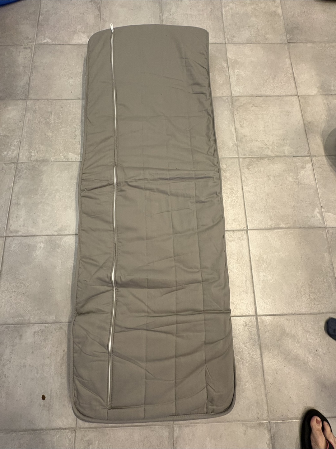 Grey Folding Mattress with Headrest - photo 3