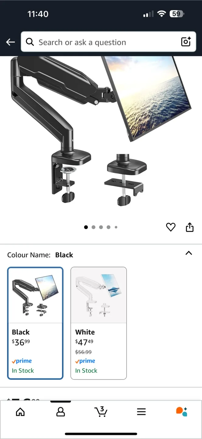 ASUS TUF Gaming 27" 1080P Monitor + Mount thumbnail