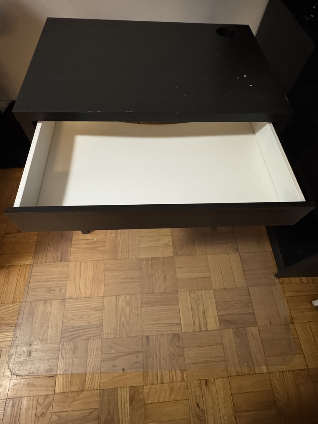Black Desk with Drawer - photo 4