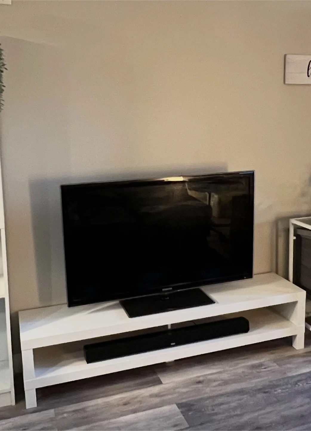 LACK White tv stand for sale! thumbnail