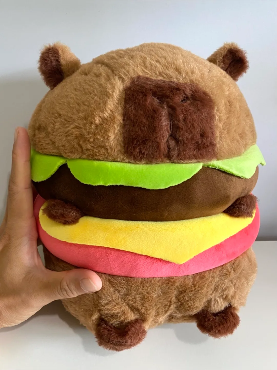 Giant burger capybara plush thumbnail