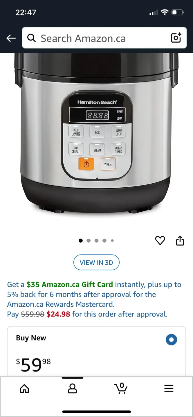 Hamilton Beach Multi-Cooker Compact thumbnail