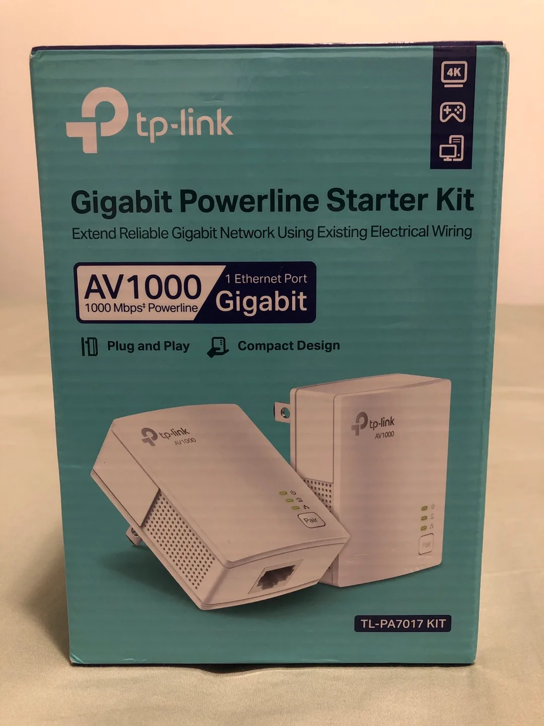 TP-Link AV1000 Gigabit Powerline Starter Kit thumbnail