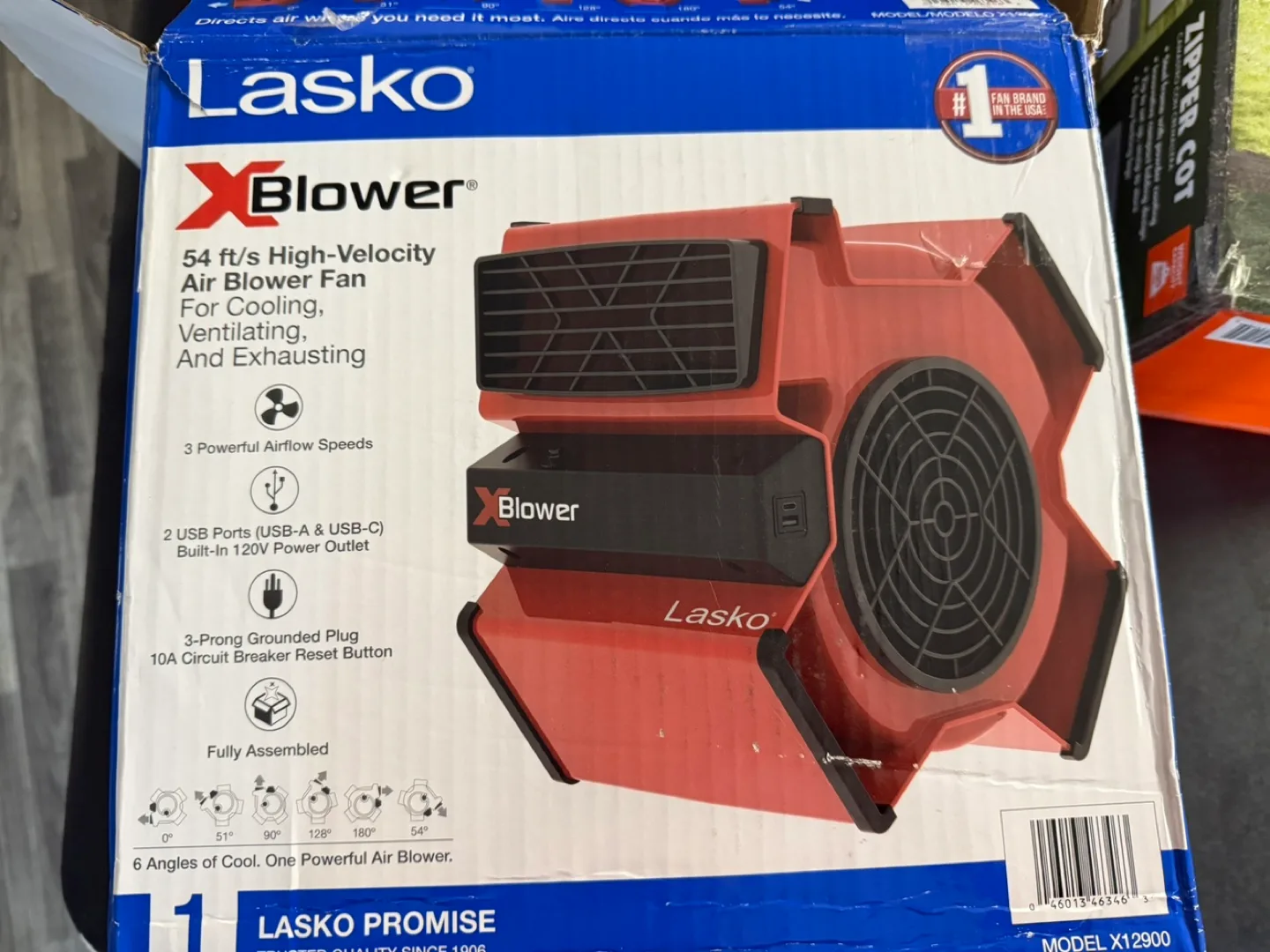 Lasko X-Blower 54 ft/s High-Velocity Air Blower Fan thumbnail