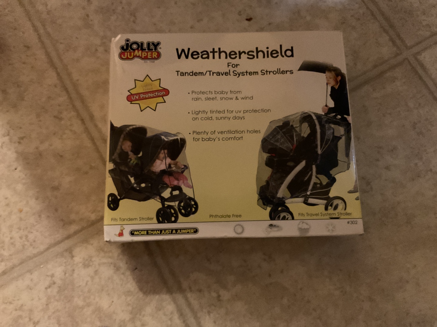 Jolly Jumper Weathershield for Tandem/Travel Strollers