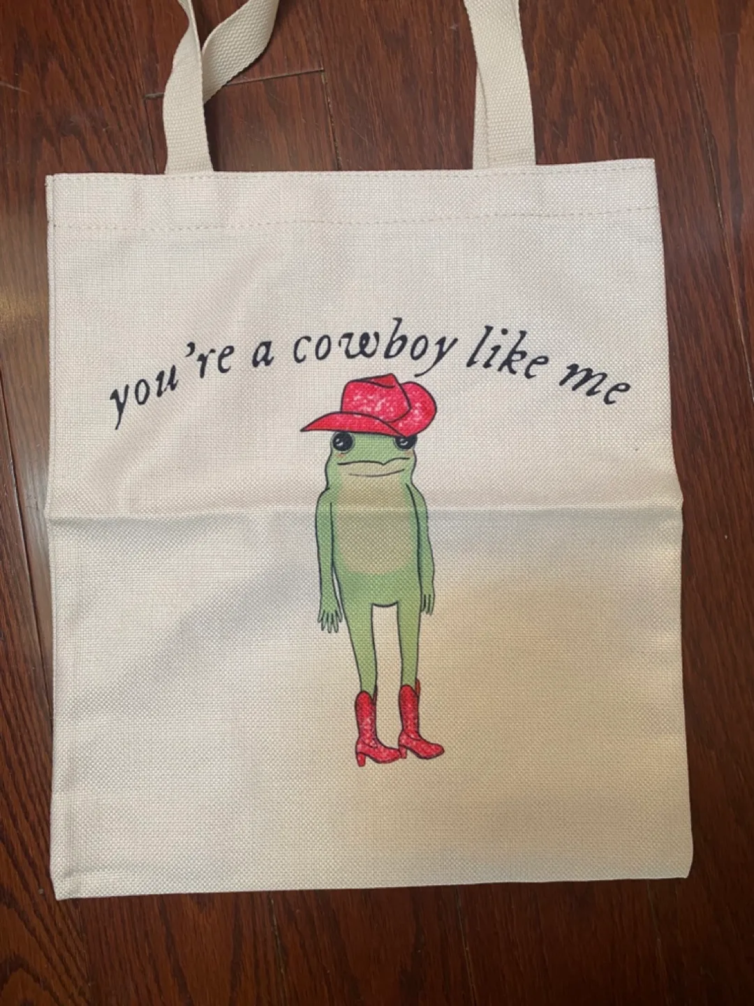 Frog Cowboy Tote Bag thumbnail