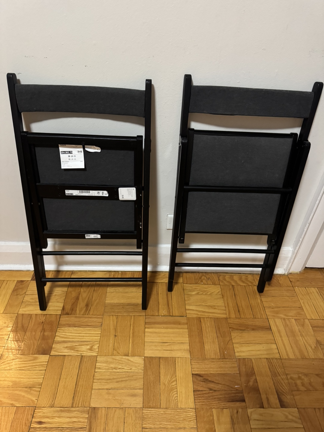 IKEA TERJE Folding Chairs - Set of 2