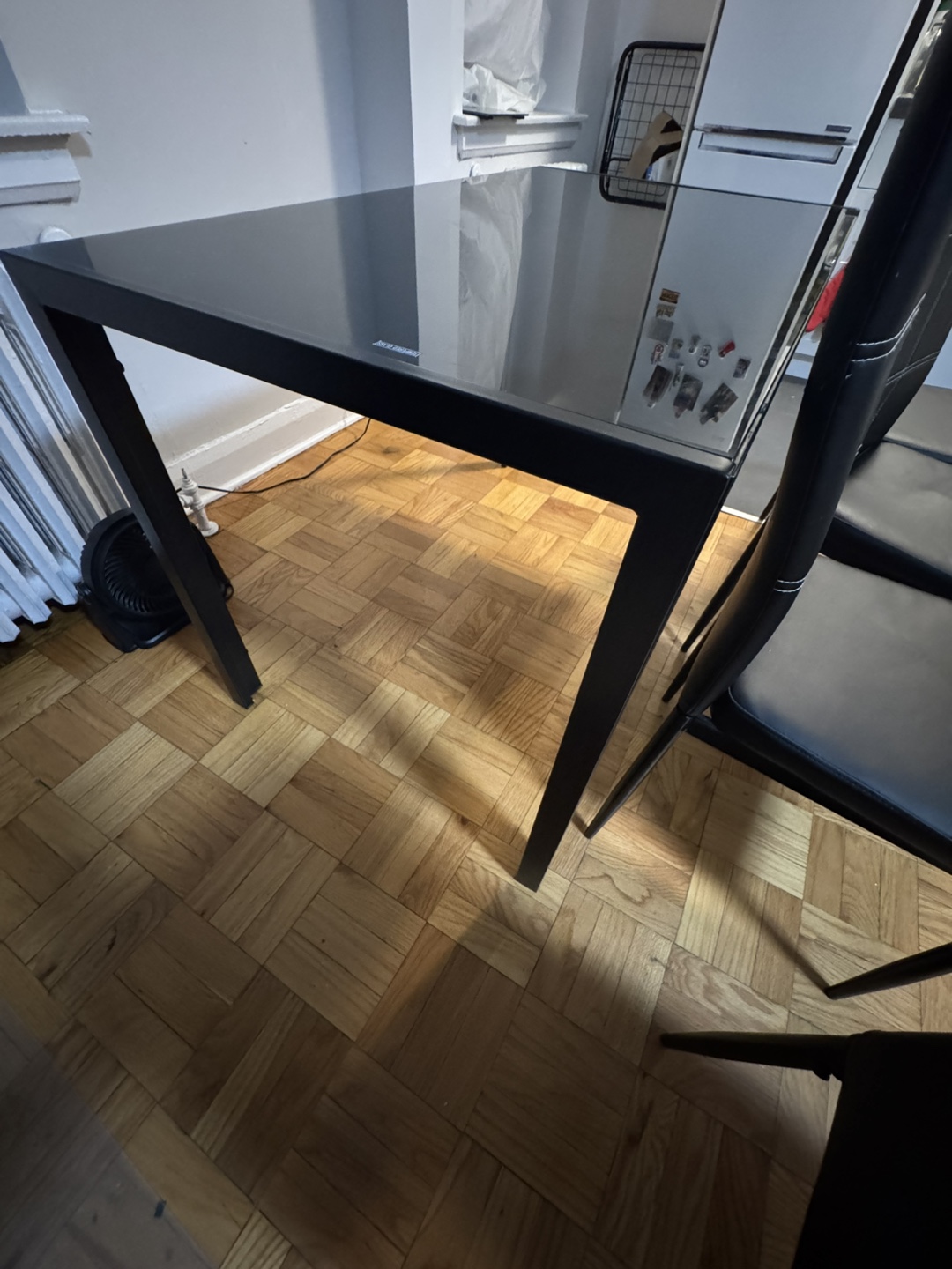 Black Dining Table with 4 Chairs - photo 5