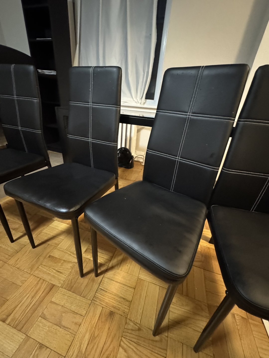 Black Dining Table with 4 Chairs - photo 4