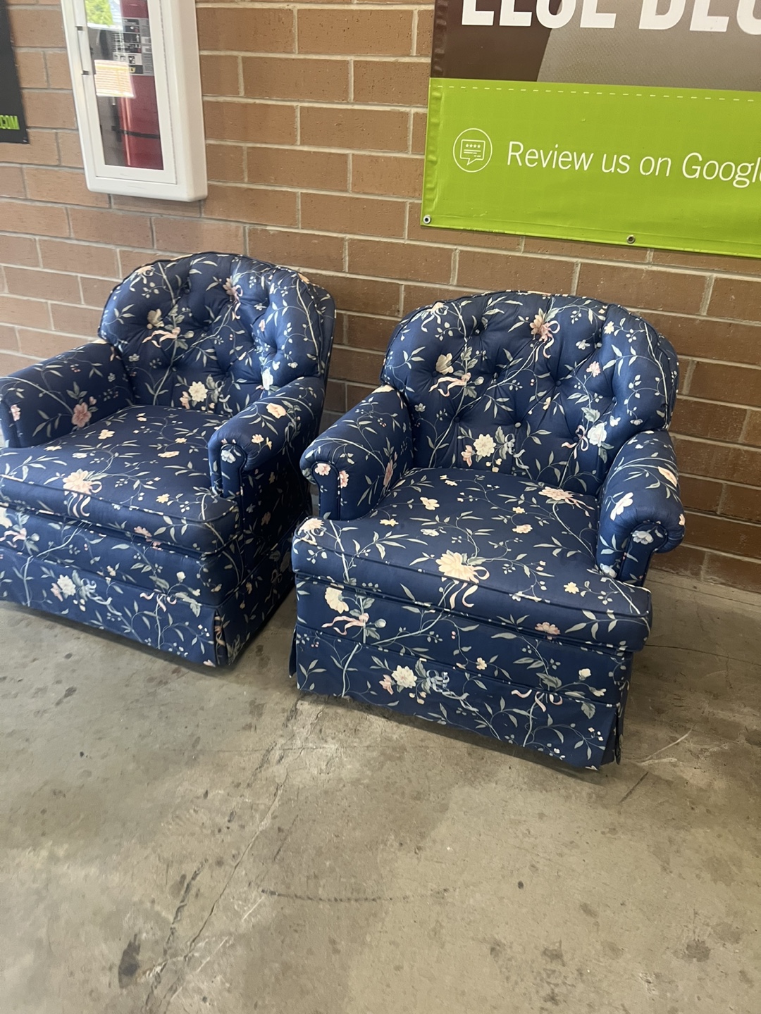 Floral Pattern Armchairs - Set of 2 - photo 3