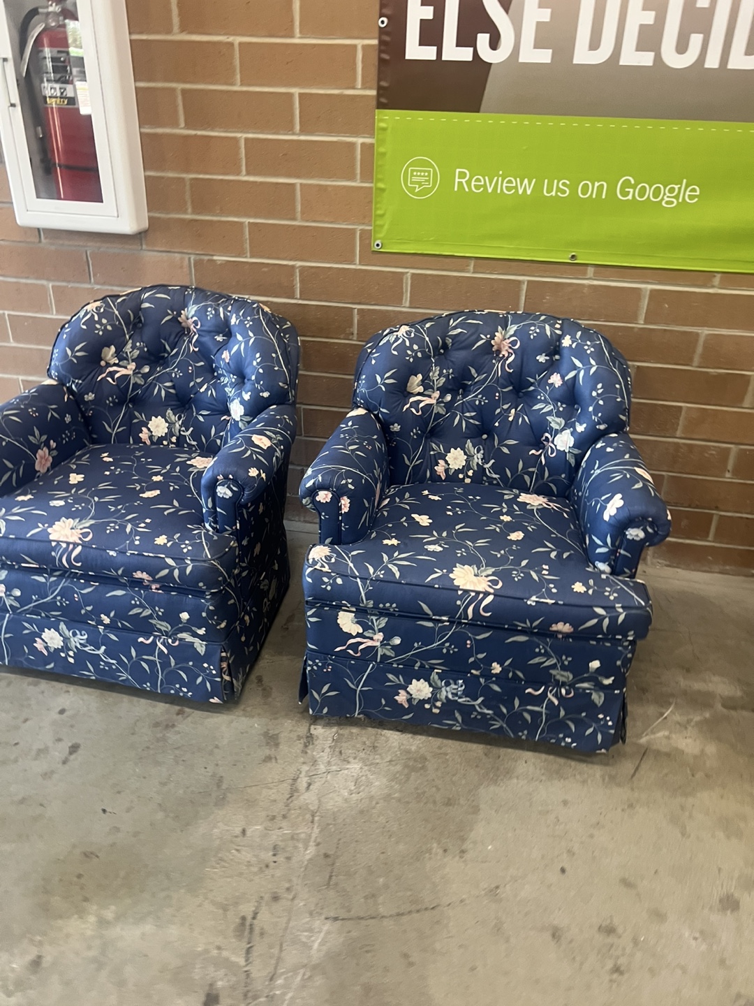 Floral Pattern Armchairs - Set of 2 - photo 2