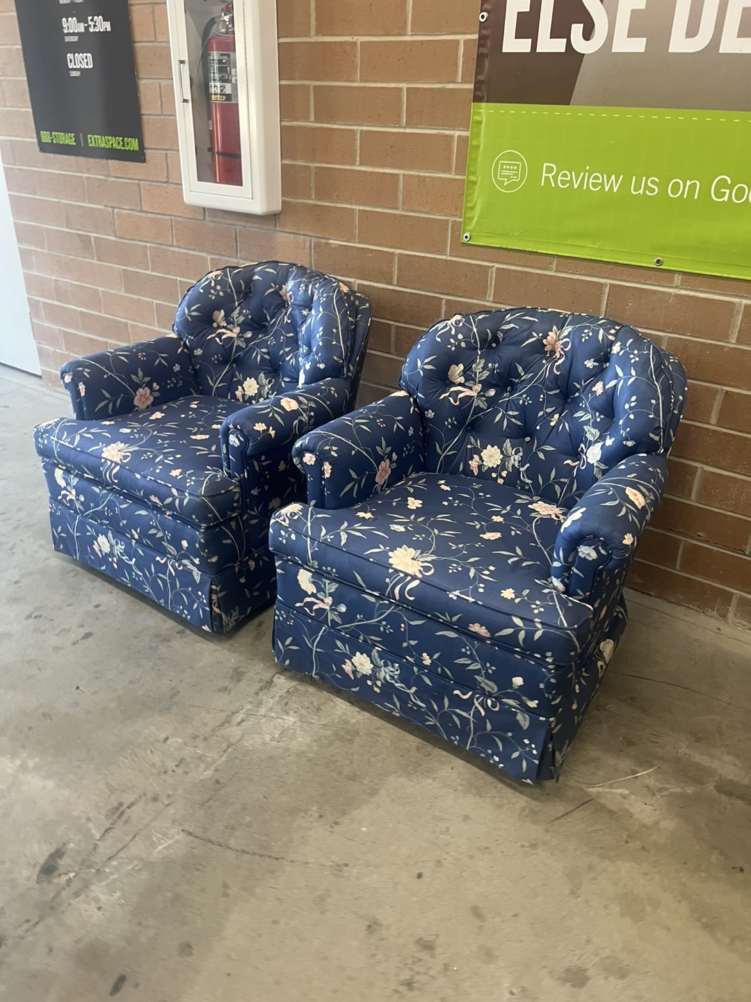Floral Pattern Armchairs - Set of 2 - photo 4
