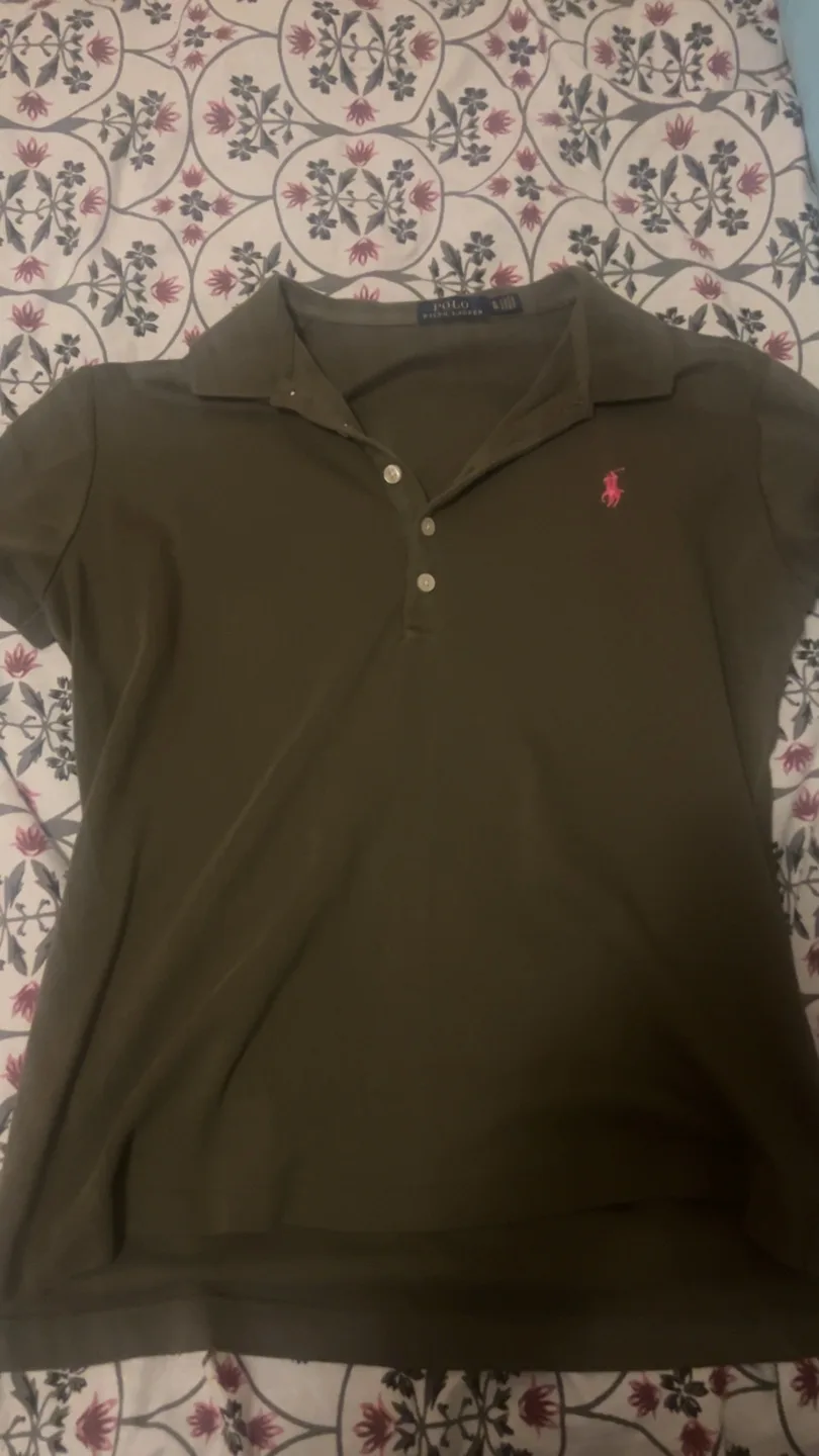 Polo Ralph Lauren Olive Green Polo Shirt - Size XL😊 thumbnail