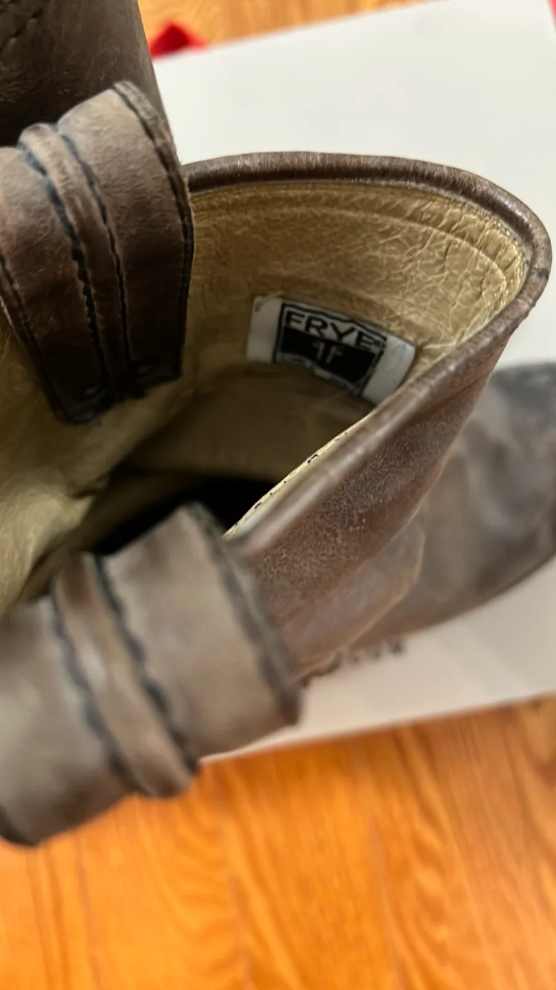 Frye Harness 12R Boots, Size 5.5, Distressed Brown image indicator(6)