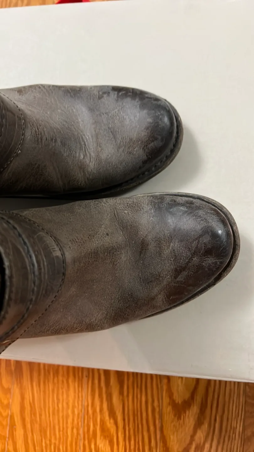 Frye Harness 12R Boots, Size 5.5, Distressed Brown image indicator(5)