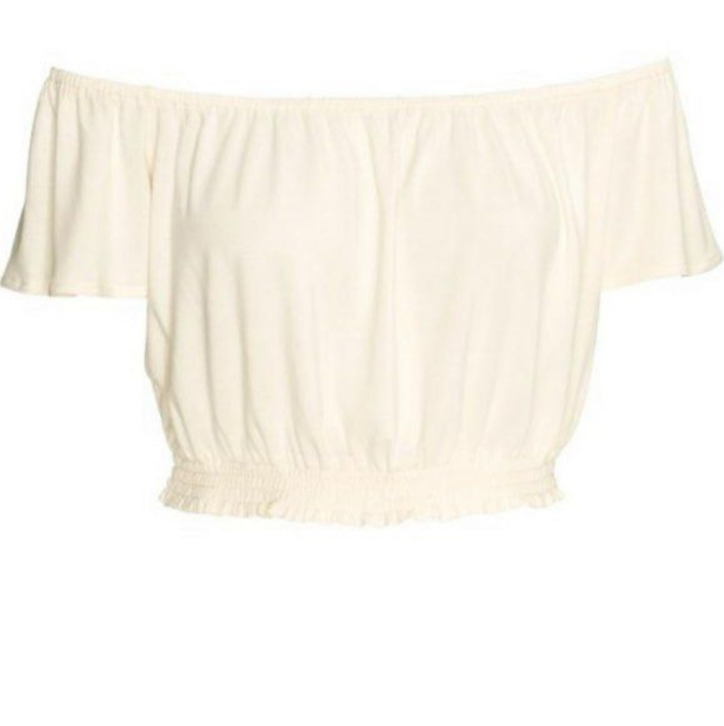 H&M x Coachella Off-the-Shoulder Cream Top - photo 2