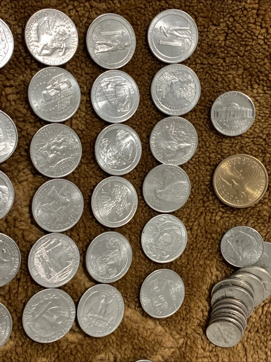 Collection of different US Quarters & Coins thumbnail