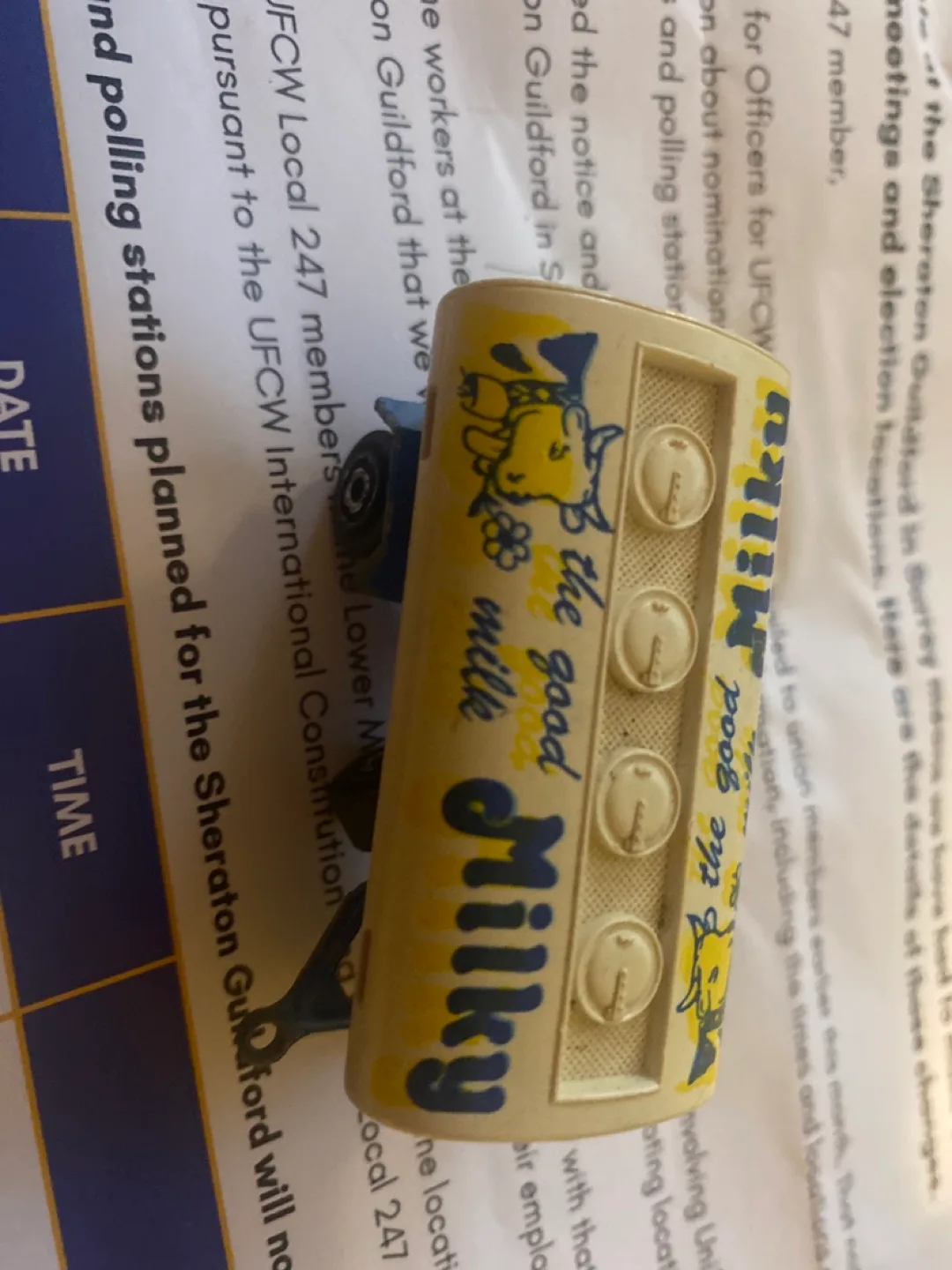 Vintage Milky Good Milk Truck Toy thumbnail