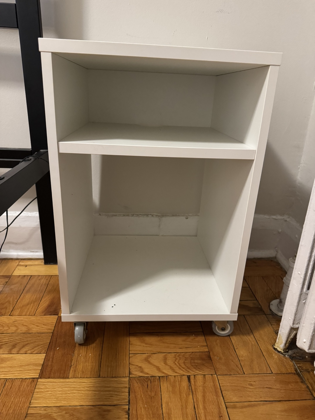 White Rolling Shelf Unit - photo 5